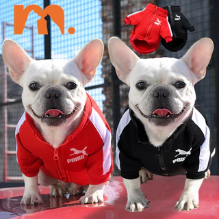 【Muhsinpet】Roupa De Cachorro Moletom Jaqueta De Pet Street Wear Sweatshirt Pet com Jaqueta com Zíper