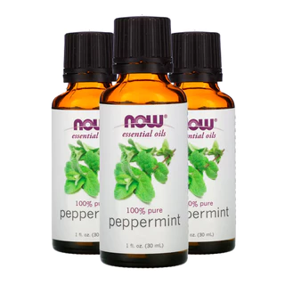 Kit 3x Óleo Essencial Hortelã 30ml Now Foods Peppermint Puro /Made in Usa