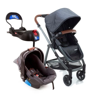 Travel System Epic Trio Grey Vintage - Infanti em Oferta na Shopee