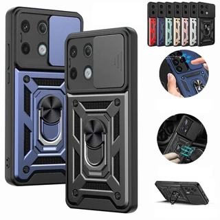 Capa À Prova De Choque Para Xiaomi Poco F6 Pro X6 Pro M6 Pro X5 F5 X4 Pro Redmi 13 13C 12 12C Note 13 Pro Plus Note 12 11 10 Pro Note 12S 11S 10S 9S Note 9 Pro Max Turbo3 K70 Pull Camera Protection Phone Cover