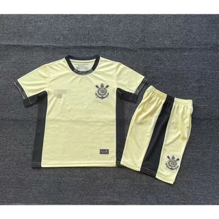 Nova Camisa Esportiva Infantil 2023-24 Corinthians 2 Convidado Futebol Tamanho 16-28 Jardas