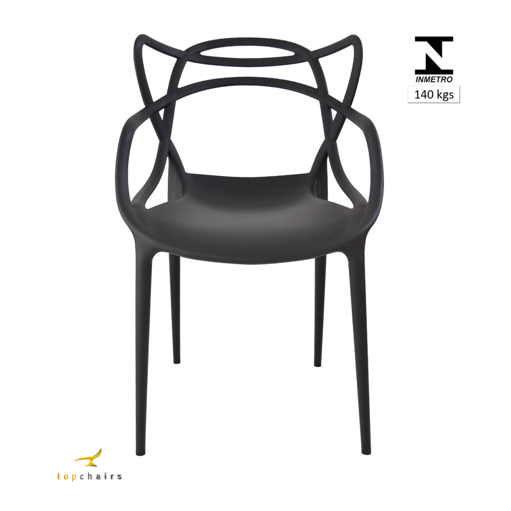 Cadeira Allegra Preta Sala de Jantar Area Gourmet Top Chairs