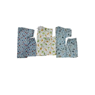 Kit 3 Conjuntos De Pijama Menino Curto Estampas Variadas em Oferta na Shopee