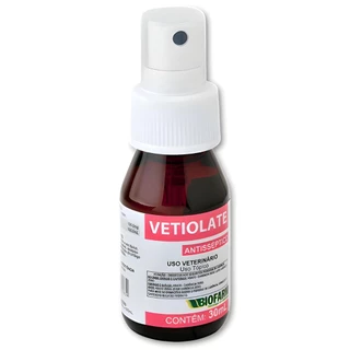 Vetiolate Biofarm Solução Antisséptica para Cuidado de Ferimentos e Escoriações em Animais
