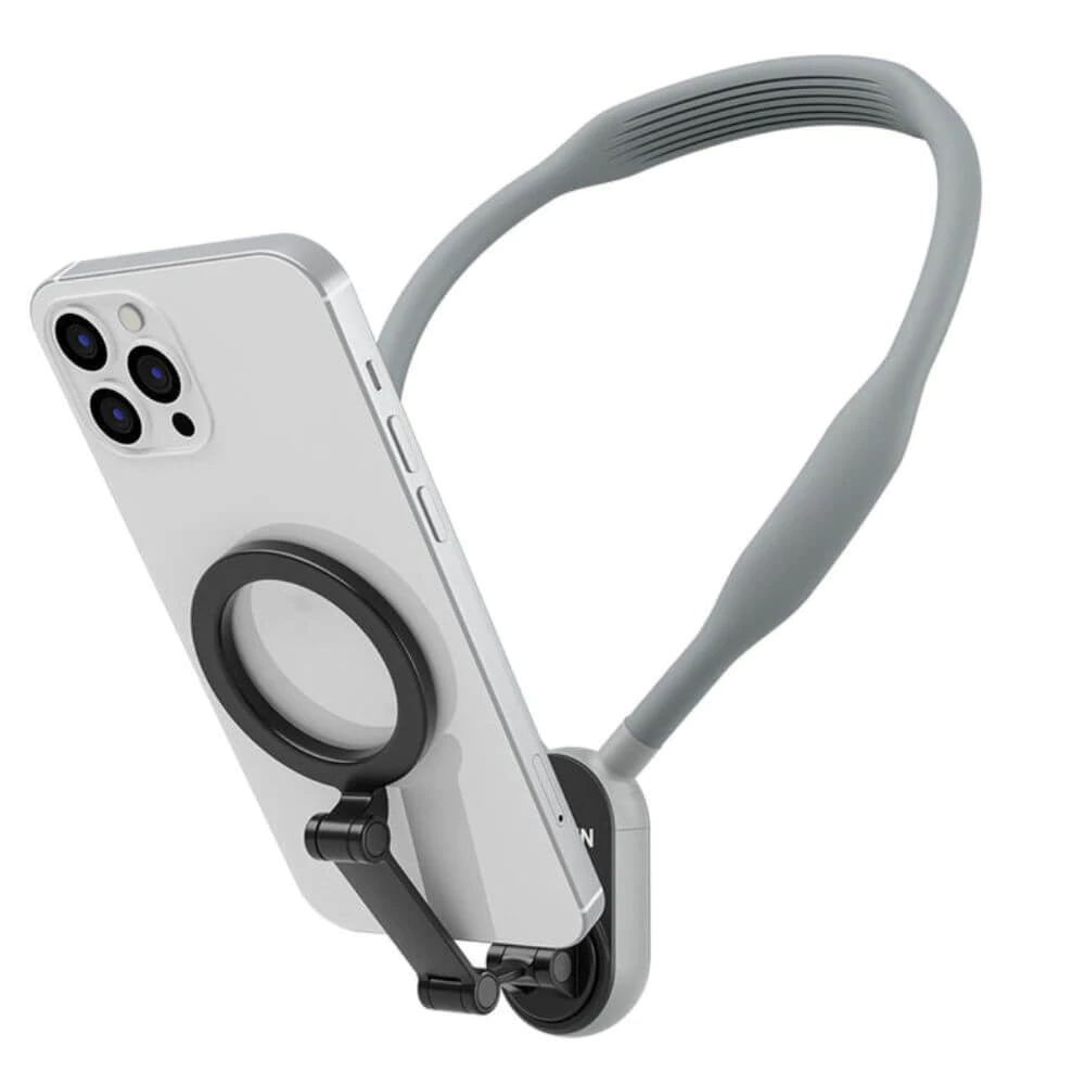 Alça de Pescoço com Suporte Magnético para Celular - Telesin Cor Cinza