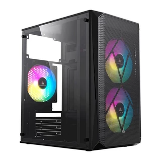 Gabinete Gamer Acegeek Forge, Mini-Tower, Lateral de Acrilico, Com 2 Fans, Preto, AG-FORGE-BK-I2F em Oferta na Shopee