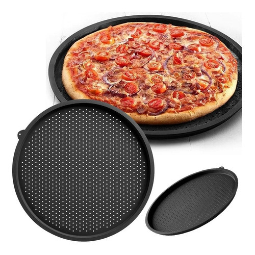 Forma Tapete E Folha Para Pizza Assadeira De Silicone 35 Cm