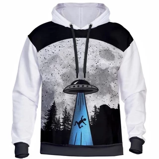 Moletom Masculino Feminino Alien ET Impressão 3D Flanela Com Capuz Top Confortável