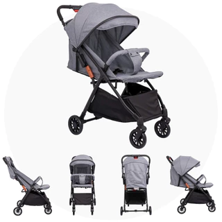 Carrinho de Bebê Confortável com Cinto de Segurança e Assento Confortável em Oferta na Shopee