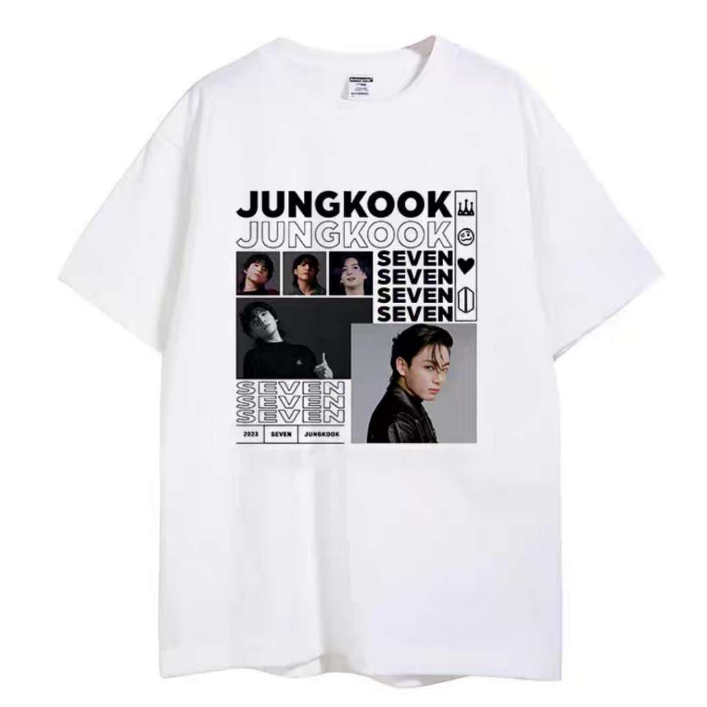 Camiseta BTS Jungkook Grupo Kpop Members Jhope Namjoon Moda