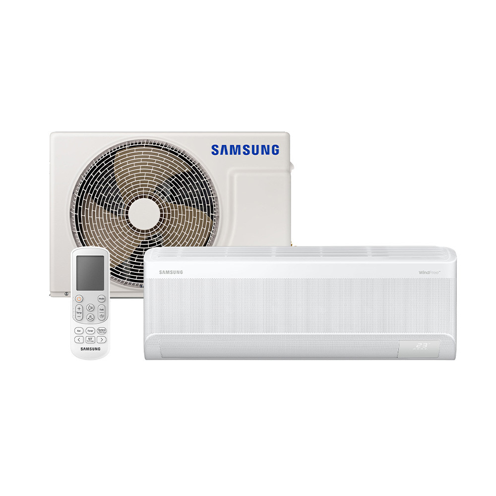 Ar Condicionado Split Hi Wall Inverter R-32 Samsung Windfree AI 12000 Btus Frio 220V Monofásico