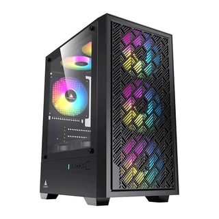 Gabinete Gamer Acegeek Matrix, Mini-Tower, Lateral de Vidro, Preto, AG-MATRIX-BK em Oferta na Shopee
