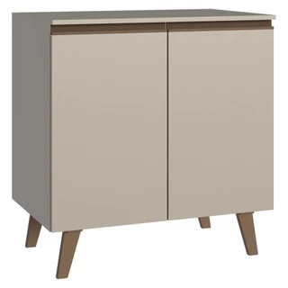 Balcão de Cozinha 80 cm 2 Portas Com Pés Crema Nice Madesa em Oferta na Shopee