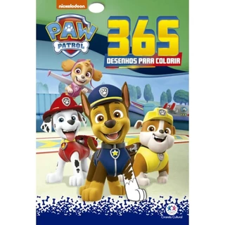 Livro 365 colorir Patrulha Canina | 365 Desenhos para colorir em Oferta na Shopee