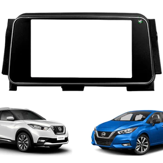 Moldura Preta 7 Polegadas 2 Din Nissan Versa 2021 2022 2023