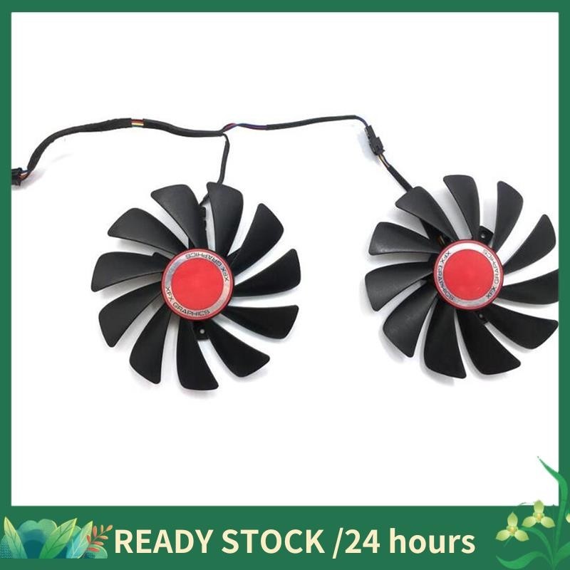 Ventilateur de reoidissement de carte graphique XFX RX580, 12V, FDC10U12S9 -C V, 590 a, 2 pièces, pour appareil graphique XFX RX 580 570