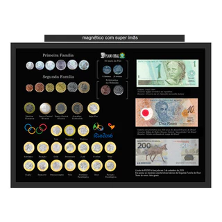 Quadro Porta Coleção Moedas Olimpíadas Jogos Olimpicos Ìmãs