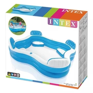 Piscina Inflável Intex 1.000 Litros Com Assentos Familiar-Lazer