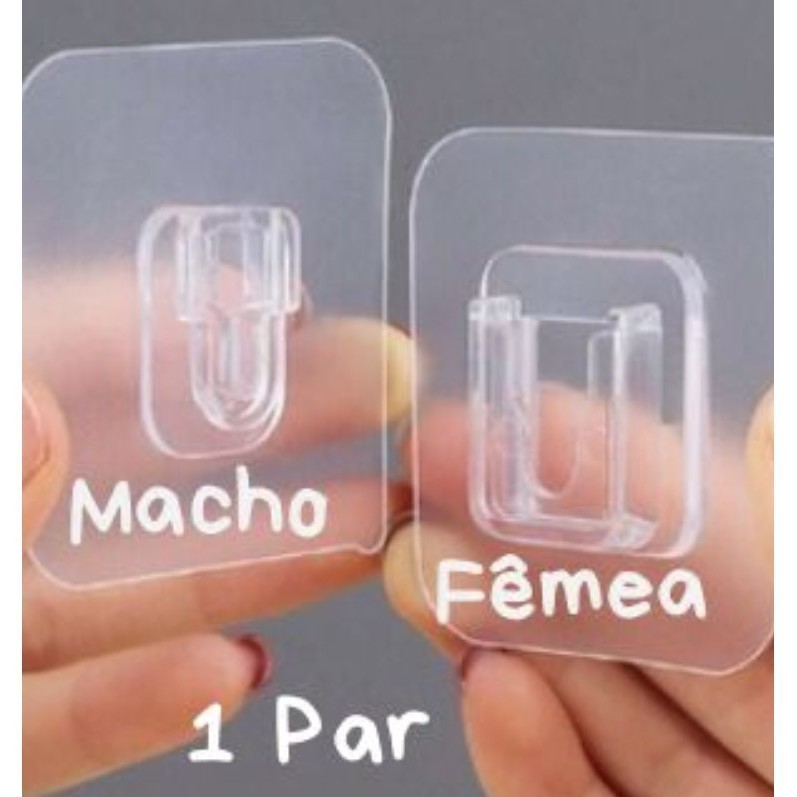 Gancho Adesivo Dupla Face Super para Casa Cozinha Quarto Banheiro Organizado-Multi Bazar