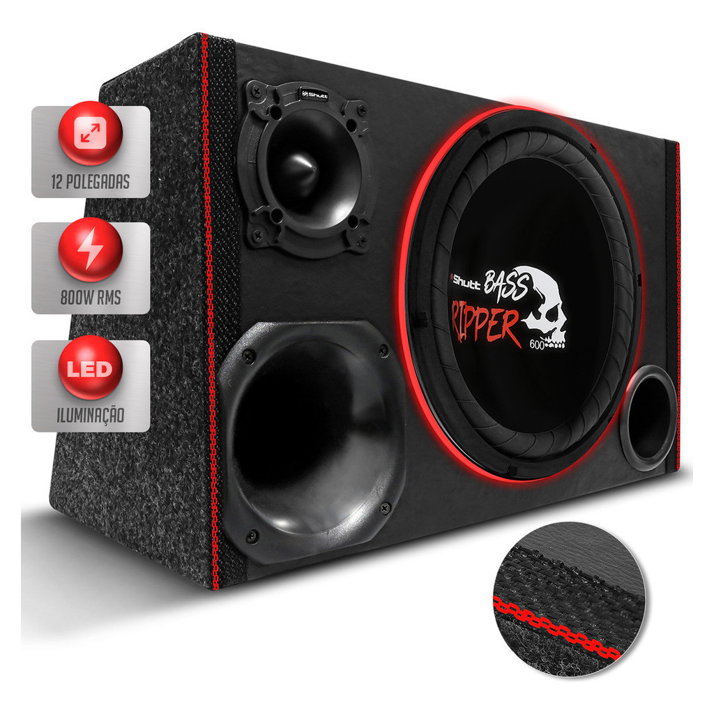 Caixa De Som Trio 800w Subwoofer 12 Shutt Ripper Grave Forte | Shopee ...