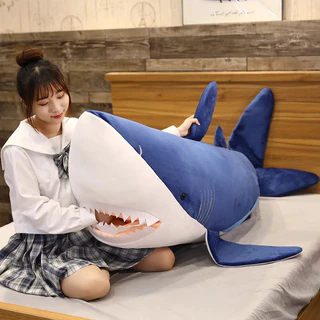 Gigante Tubarão Megalodon kpop Brinquedos De Pelúcia Para Meninas Enorme Kawaii Macio Recheado Boneca Travesseiro Almofada Greative Presentes de Aniversário para Crianças