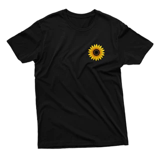 Camiseta Minimalista Girassol Unissex 100% Algodão Várias Cores Premium