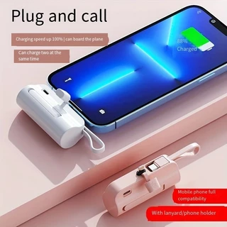 Mini Carregador Portatil Power Bank Para Celular Iphone Samsung Xiaomi 5000mah