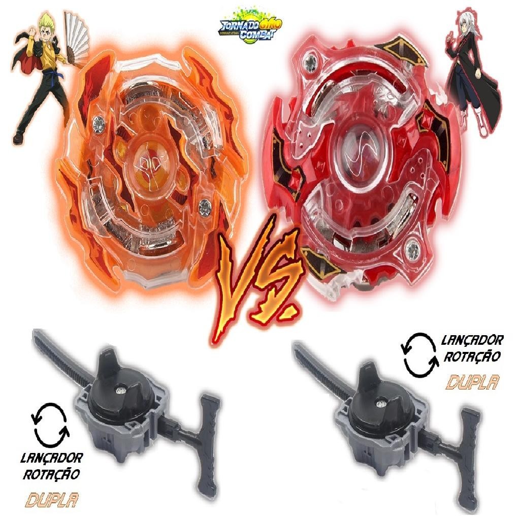 Kit 2 Beyblade Burst Roktavor Vs Spryzen + 2 Lançador Beyblade | Shopee ...