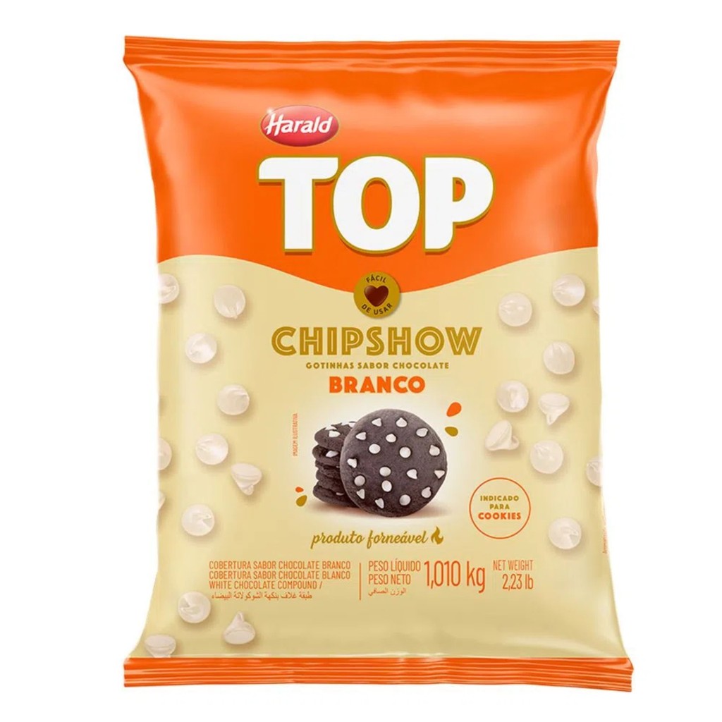 HARALD COBERTURA TOP CHIPSHOW BRANCO 1,010 Kg