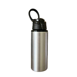 Garrafa De Água Suco 600ml Squeeze Academia Esportes Fitness Bike Escola Escritório Tampa C/ Alça