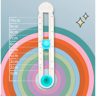 2-20cm Cortador Circular De Papel De Com Balança Ajustável Portátil Para Composto