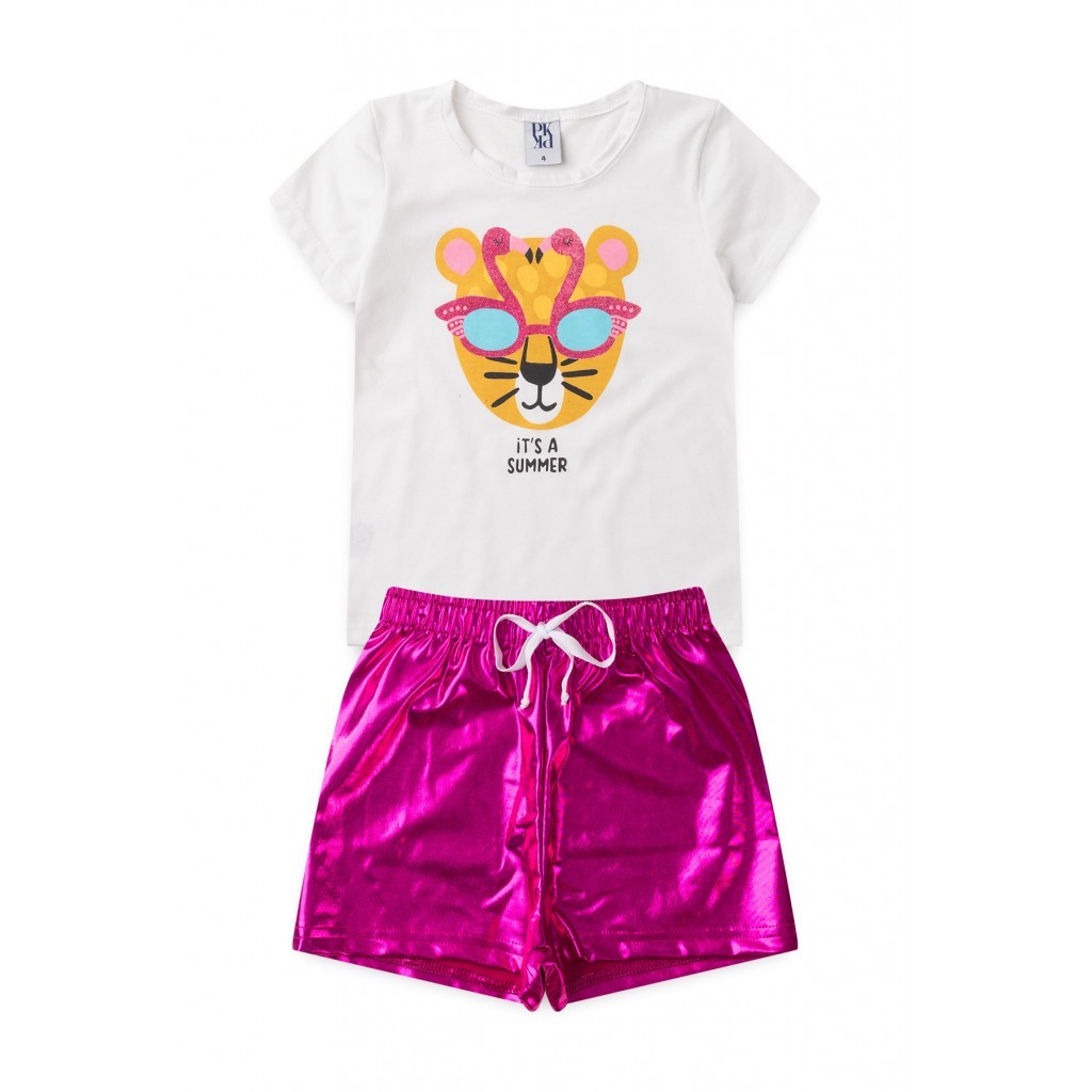 Conjunto Feminino Infantil Estilo Animal