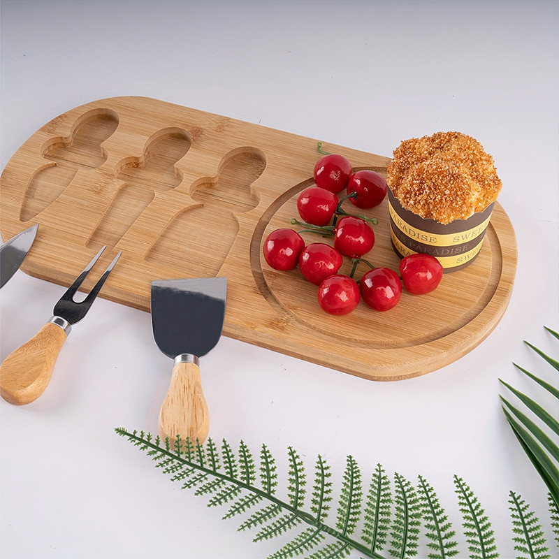 PaletaKit Petisqueira Tábua Para Queijo e Frios de Bambu - KL-T2003 ch