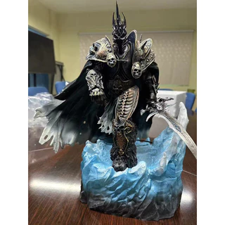 Modelo De Estátua De Figura World of Warcraft Lich King Com Luz Led