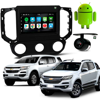 Kit Central Multimidia Android 7 Pol Blazer/S10 2012 2013 2014 2015 2016 Ar Analógico
