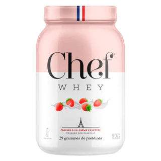 Whey Zero Lactose 29g Proteina Morango 907g - Chef Whey