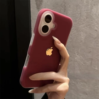 Capa De Telefone De silicone Líquido Gelatinoso Colorido Ameixa Para iPhone 16 15 14 13 12 Pro Max Macia anti-Queda E Traseira Antiderrapante Cobertura Total