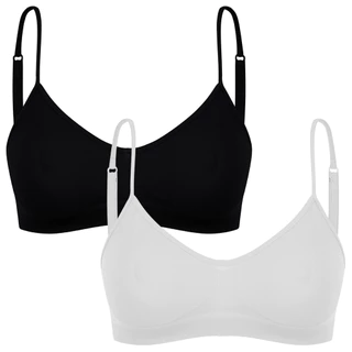 Kit Com 2 Sutiã Top Sem Bojo Microfibra Adulto Feminino Trifil