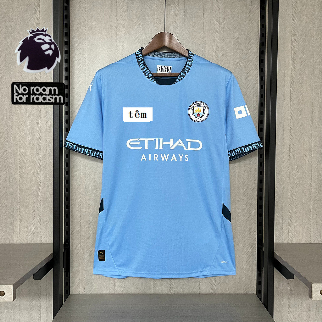 2024-2025 Homem LOKG Home Azul Inglês Super Camisa de Futebol Camisa Masculina