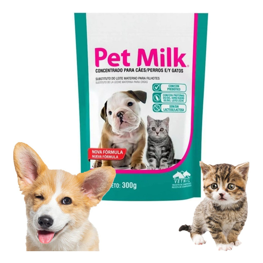 Pet Milk 300g Leite Concentrado Cães Gatos Filhotes Vetnil | Shopee Brasil