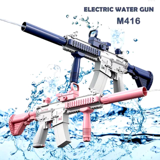 Pistola de Água Elétrica Automática M416 Arminha Brinquedo Criança AK47