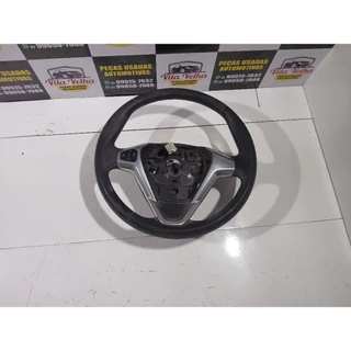 Volante De Direção E Moldura Ford New Fiesta 2014/2017 