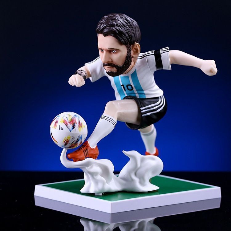 Copa do Mundo Futebol Argentina Messi Portugal Ronaldo Figurina Modelo ...