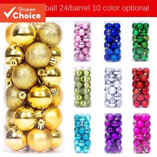 Decorações De Bola De Natal Festival Árvore Pendurado Bolas Barril Grande Para Carregamento Galvanizadas , Colorida Ping