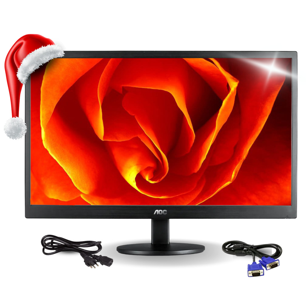 Monitor Aoc 18.5 Polegadas Led Widescreen E970s Vga 60hz Escritório ...