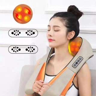 Massageador lombar pescoço Colete Shiatsu Massageador Cervical Ombros Lombar Pescoço Infravermelho Elétrico Bivolt