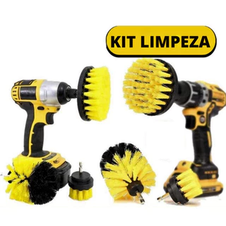 Kit 5 Escovas De Limpeza Pesada Para Parafusadeira Furadeira