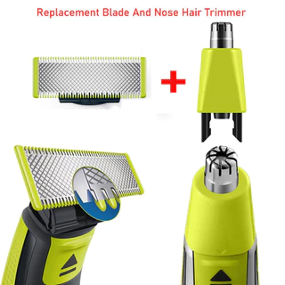 3pcs/One Blade Shaver QP210 QP220 QP230 QP2520 QP2530 QP2527 QP2533 QP2630 QP6520 Lâmina De Substituição E Aparador De Cabelo Do Nariz