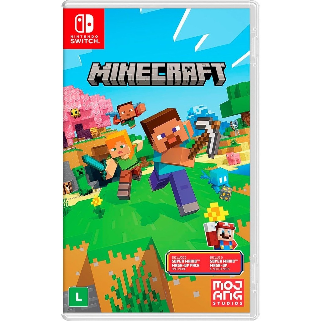 Minecraft 15th Anniversary Edition Switch BR Midia Fisica