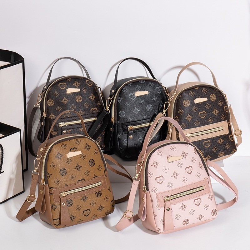 Nova mochila floral diária casual